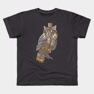 Steampunk Owl Kids T-Shirt